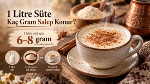 1 Litre Süte Kaç Gram Salep Konur? Gerçek Salep Ölçüsü ve Tarifi