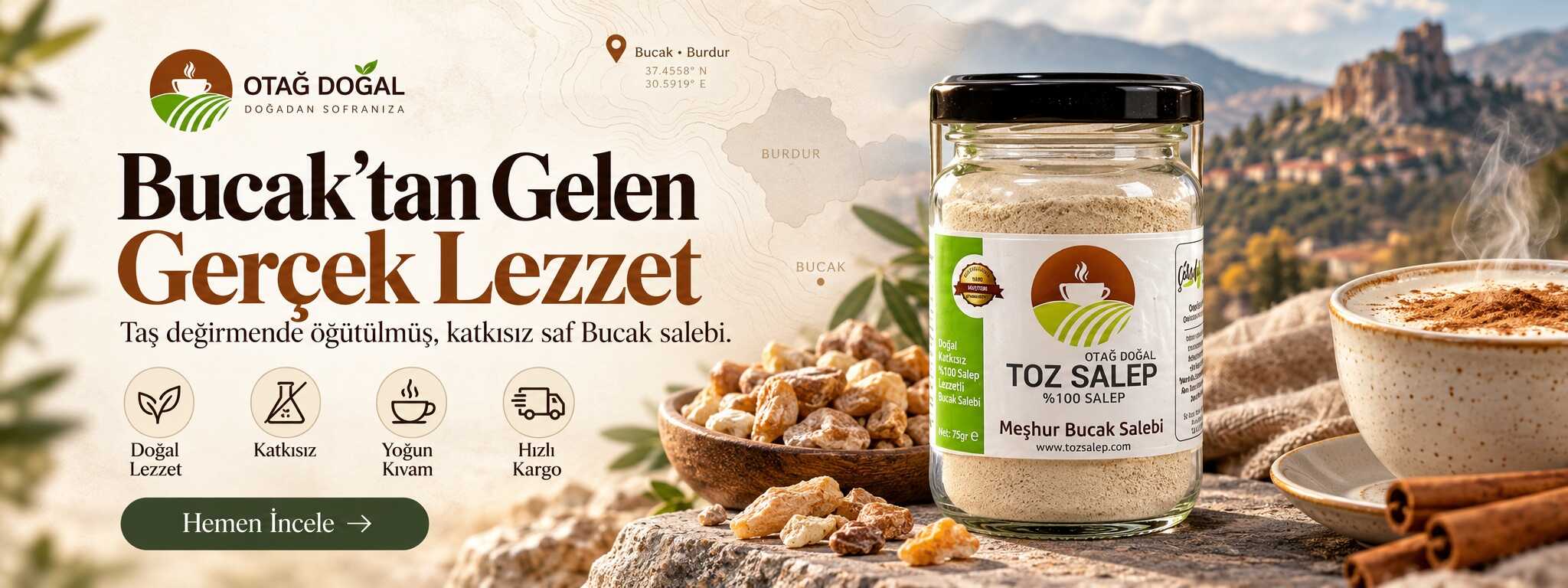 Bucak'tan gelen gerçek salep lezzet i