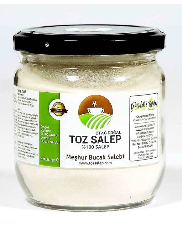 Bucak Salep 250 Gr Meşhur Bucak Salebi Katkısız Saf Sahlep